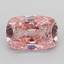 3.01 Ct. Fancy Intense  Pink Cushion Lab Grown Diamond
