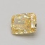 0.74 Ct. Fancy Intense Yellow Cushion Lab Grown Diamond
