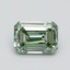 0.74 Ct. Fancy Intense Green Emerald Lab Grown Diamond