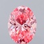 3.02 Ct. Fancy Vivid  Pink Oval Lab Grown Diamond