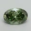 3.02 Ct. Fancy Vivid Green Oval Lab Grown Diamond