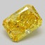 8.10 Ct. Fancy Vivid  Yellow Radiant Lab Grown Diamond