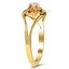 The Dareen Ring, smalltop view on a hand