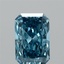 1.01 Ct. Fancy Vivid Blue Radiant Lab Grown Diamond