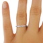 The Tribeca Ring, smalltop view on a hand