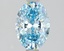 1.52 Ct. Fancy Vivid Blue Oval Lab Grown Diamond