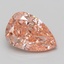 7.04 Ct. Fancy Vivid Pink Pear Lab Grown Diamond