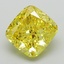 2.72 Ct. Fancy Vivid Yellow Cushion Lab Grown Diamond