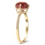 The Renny Ring, smalltop view on a hand