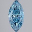 1.50 Ct. Fancy Vivid Blue Marquise Lab Grown Diamond