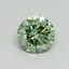 0.73 Ct. Fancy Vivid Pacific Green Round Lab Grown Diamond