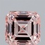 2.02 Ct. Fancy Pink Asscher Lab Grown Diamond
