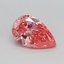 0.35 Ct. Fancy Vivid Pink Pear Lab Grown Diamond