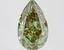 2.56 Ct. Fancy Vivid Green Pear Lab Grown Diamond