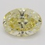 1.50 Ct. Fancy Yellow Oval Diamond, smalltop view