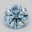 1.08 Ct. Fancy Vivid  Blue Round Lab Grown Diamond