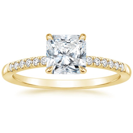 18K Yellow Gold Petite Viviana Diamond Bridal Set (1/4 ct. tw.)