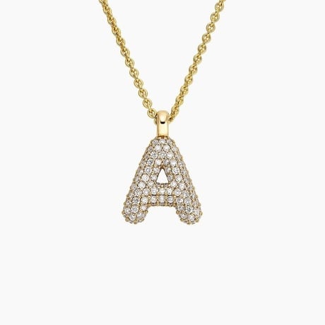 Initial Lab Diamond Tube Pendant