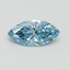1.16 Ct. Fancy Vivid Blue Marquise Lab Grown Diamond