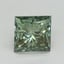 1.22 Ct. Fancy Vivid Pacific Green Princess Lab Grown Diamond