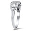 The Hessie Ring, smalltop view on a hand