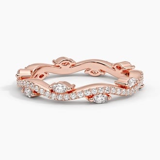Luxe Winding Willow Eternity Diamond Ring (1/2 ct. tw.) in 14K Rose Gold