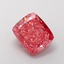 4.74 Ct. Fancy Vivid  Pink Cushion Lab Grown Diamond