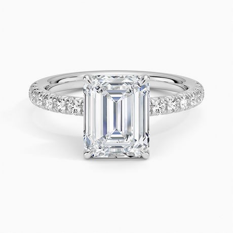 French Pavé Diamond Ring