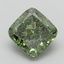 2.54 Ct. Fancy Vivid  Green Cushion Lab Grown Diamond