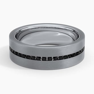 Paxton Black Diamond 7.5mm Wedding Ring