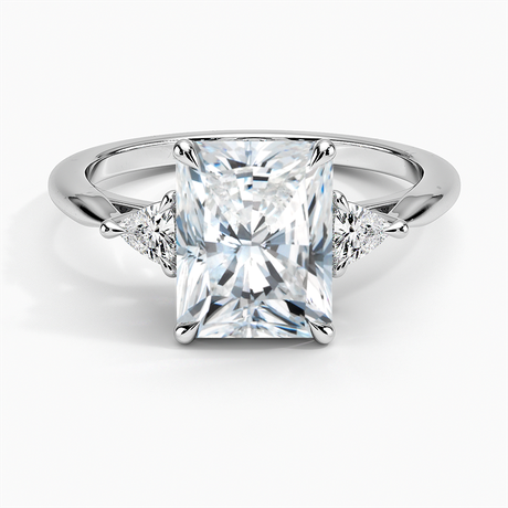 Trillion Three Stone Diamond Ring