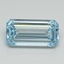 1.01 Ct. Fancy Intense Blue Emerald Lab Grown Diamond