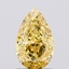 1.32 Ct. Fancy Vivid  Yellow Pear Lab Grown Diamond