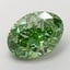 5.01 Ct. Fancy Vivid Green Oval Lab Grown Diamond