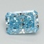 1.09 Ct. Fancy Vivid Blue Radiant Lab Grown Diamond