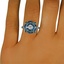 The Cassiopeia Ring, smalltop view on a hand
