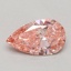 0.50 Ct. Fancy Vivid Pink Pear Lab Grown Diamond