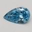 0.52 Ct. Fancy Vivid Blue Pear Lab Grown Diamond