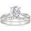 18K White Gold Petite Twisted Vine Diamond Bridal Set (1/4 ct. tw.)