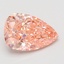 3.61 Ct. Fancy Vivid Pink Pear Lab Grown Diamond