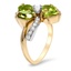 The Raelene Ring, smalltop view on a hand