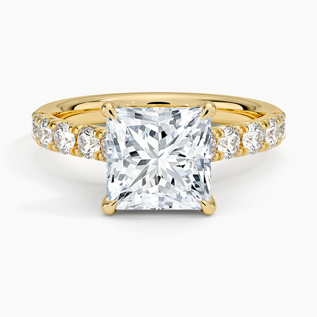 18K Yellow Gold Anthology Half Coverage Diamond Ring (1/2 ct. tw.)