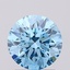 1.55 Ct. Fancy Vivid Blue Round Lab Grown Diamond