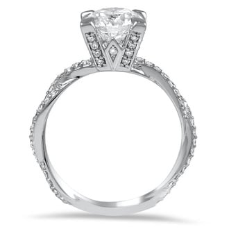 Custom Eternity Twist Engagement Ring