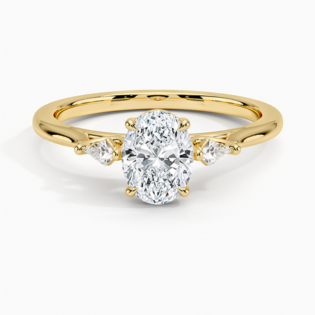 Petite Cometa Perfect Fit Three Stone Diamond Ring