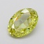 4.07 Ct. Fancy Intense Yellow Oval Lab Grown Diamond