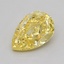 1.04 Ct. Fancy Intense  Yellow Pear Lab Grown Diamond