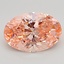 3.02 Ct. Fancy Vivid  Pink Oval Lab Grown Diamond