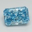 3.07 Ct. Fancy Vivid Blue Radiant Lab Grown Diamond
