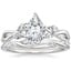 18K White Gold Willow Diamond Ring (1/8 ct. tw.) with Winding Willow Diamond Ring (1/8 ct. tw.)